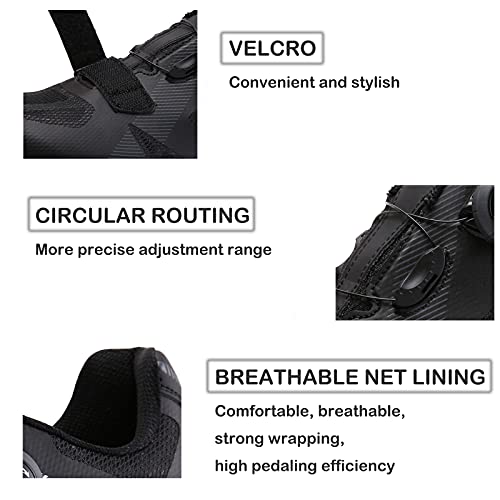Men Cycling Shoes Road Bike Shoes Compatible With Look Delta/Spd Cleats Indoor Bike Shoes Compatible Mountain Bike Shoes Peleton Shoes #TOP4