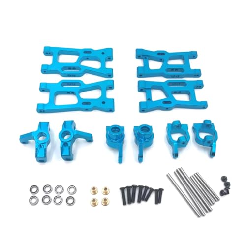 RC�A�N�Z�T���[ Compatible With Wltoys 144001 144010 124007 124008 124016 124017 RC�J�[�A�b�v�O���[�h�p�[�c ���^���T�X�y���V�����A�[�� �X�e�A�����O�J�b�v�n�u�L�����A(Blue)