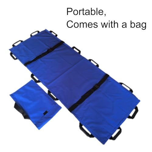 Civière pliable portable et drap de transfert d'ambulance avec poignées renforcées