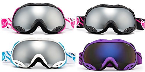 Cloud 9 - Women Snow Ski Goggles Japan Air Adult Anti-Fog Double Dual Lens UV Protection Wide Angle Mirrored Lens (1 Pair)