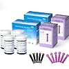 Canadian Home Healthcare Blood Sugar Test Kit, 100 Universal Strips, 100 Sterile 30G Lancets, No Coding Required, Fast Accurate Monitoring