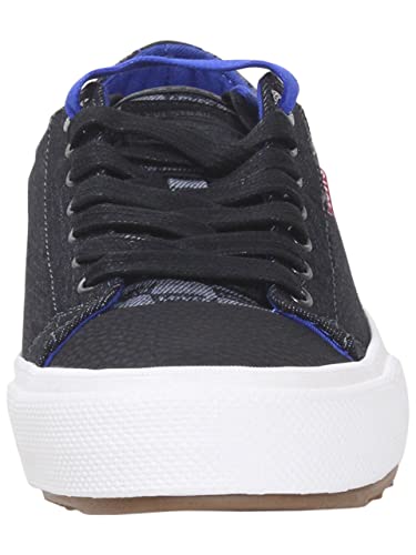 Levi's Men's Neil-Lo-Mngrm Sneakers Low Top Black/Royal Sz. 10 519345 #TOP1