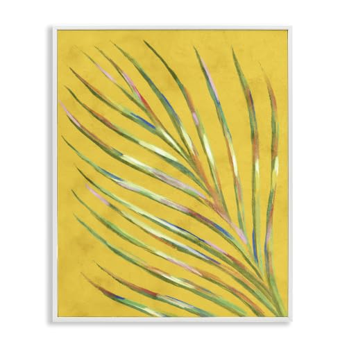 Bold Yellow Palm Leaf Petals, 16 x 20 Inch Framed Giclée Print