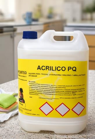 Cera Líquida para Abrillantado de Suelos y Sellado de Superficies Porosas, Envase 5 Litros