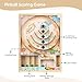 Wooden Pinball Toy,Marble Pinball Machine, Rotating Track 10 Pinball Scoring Game Set for Kids 8-12 and Adults