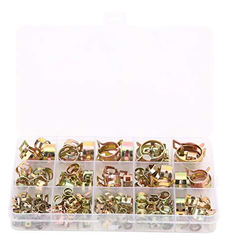 QANYEGN Hose Clamp, Gear Hose Clamp, Fuel Pipe Clamps for Automobiles, Pipelines and Mechanical Application