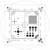 Mikroskop-Kalibrierungslineal, transparent, PET-Folie, Mikrometerskala mit Gittermuster, für Labor-Messsoftware, Kreuzhaar, 0,1 mm Dicke, 45 x 45 mm