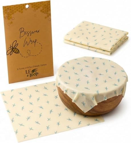 Leaf & Loop Beeswax Food Wraps (S M L) | Reusable Zero Waste