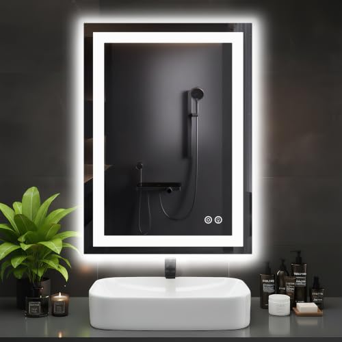 DUMOS 24.1"x32.1" LED Bathroom Mirror, Bathroom Vanity Mirror