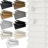 WOODEN VENETIAN BLINDS FAUX WOOD MADE TO MEASURE (UP TO 230CM X 120CM)