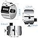 FEBSNOW Hand Tally Counter 4 Digital Clicker Counter for Sport Row School Event (Metallic)