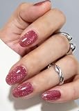 Unghie Gel Adesive UV, Occhio di gatto rosso 20 PCS Smalto Adesivo per unghie, Strisce di ...