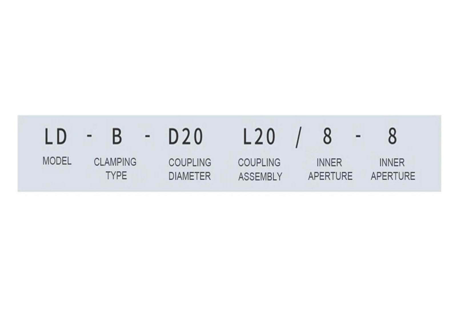 Acoplamiento de diafragma Acoplamiento de Eje de Motor Flexible LD D82L98 Alto par(LD2-B-D82L98-42X42)