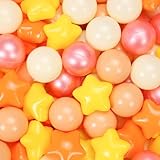 GUESVOT Ball Pit Balls Plastic Stars for Ball Pit BPA Free Plastic Balls Crush and Smash Proof Balls 100pcs 2.2