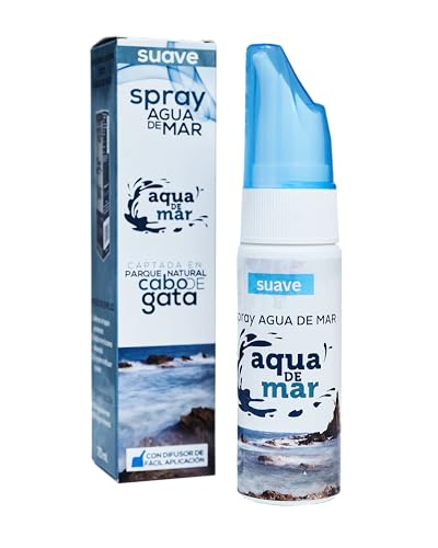 Spray de Agua de Mar 70ml Bote de Plástico Reutilizable con Tapón de Seguridad - P. Natural Cabo de Gata - SUAVE (DISOLUCIÓN AGUA DE MAR Y AGUA DESIONISADA)