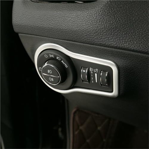 Interruptor de faro para Jeep Compass cubiertas decorativas con acabado interior elegante 5