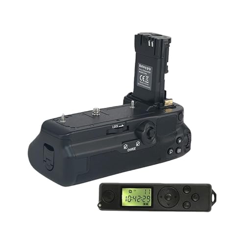 Vollebo���� �c�^�o�b�e���[�O���b�v�z���_�[ �f���A���o�b�e���[�X���b�g�t�� EOS R5 mark ii/ R5/R6/R6 mark 2�Ή� 2.4G���������[�g�V���b�^�[ ���� �c�ʒu���� �y�ʐ݌v ��u���h�~ ���ԎB�e (BG-R10RC-