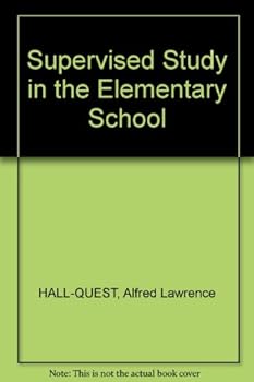 Hardcover Supervised Study in the Elementary School [Unknown] Book