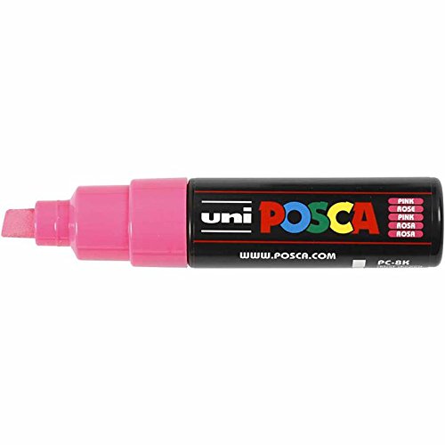 Uni-Ball Posca Broad Chisel Tip Marker - Pink - Image 3