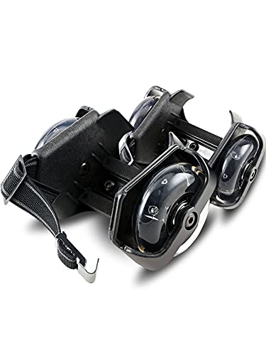 Flash Wheel Fersenrolle Erwachsene Rad PU-Rad Kinder voller Flash Roller Skating Schuhe Ferse Walking Rollerskate Slippery Roller (Color : No Flash)