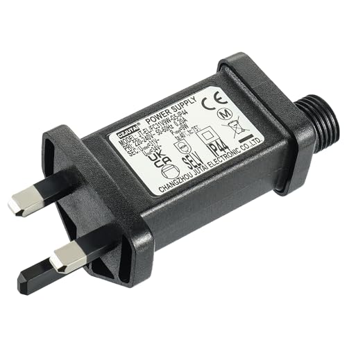 EPLZON 31V 9W Transformer Plug LED Driver IP44 Power Supply Adapter with Timer 8 Models for Christmas Lights Flashing Lights Fairy Lights Icicle Lights Net Lights