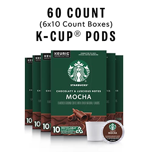 Starbucks Medium Roast K-Cup Coffee Pods — Mocha For Keurig Brewers — 6 Boxes (60 Pods Total) #TOP1