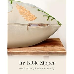 Embroidered Throw Pillow Cover - 18x18 Outdoor Decorative Pillow Covers with Zipper for Couch Sofa Bedroom Aesthetic White Daisy Soft Cozy Cotton Pillowcase Covers with Patterned Embroidered Throw Pillow Cover 18×18 Outdoor Decorative Pillow Covers with Zipper for Couch Sofa Bedroom Aesthetic White Daisy Soft Cozy Cotton Pillowcase Covers with Patterned