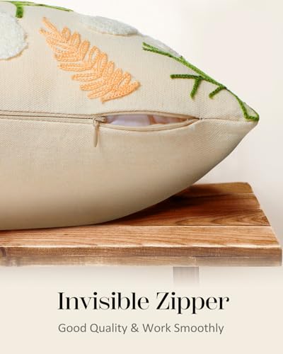 Embroidered-Throw-Pillow-Cover-18×18-Outdoor-Decorative-Pillow-Covers-with-Zipper-for-Couch-Sofa-Bedroom-Aesthetic-White-Daisy-Soft-Cozy-Cotton-Pillowcase-Covers-with-Patterned Embroidered Throw Pillow Cover 18×18 Outdoor Decorative Pillow Covers with Zipper for Couch Sofa Bedroom Aesthetic White Daisy Soft Cozy Cotton Pillowcase Covers with Patterned