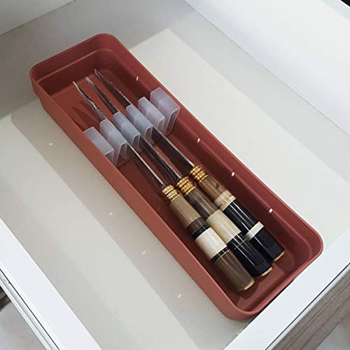 Organizador De talheres Suporte Porta Facas Para Gaveta Ou Terracota