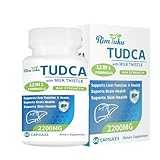 RimTuku 2200MG TUDCA Supplement with Milk Thistle 12-in-1 Formula Liver Support, Bile Salts Supplement for Liver Cleanse & Detox, Bile Flow & Gallbladder Support 60 Capsules
