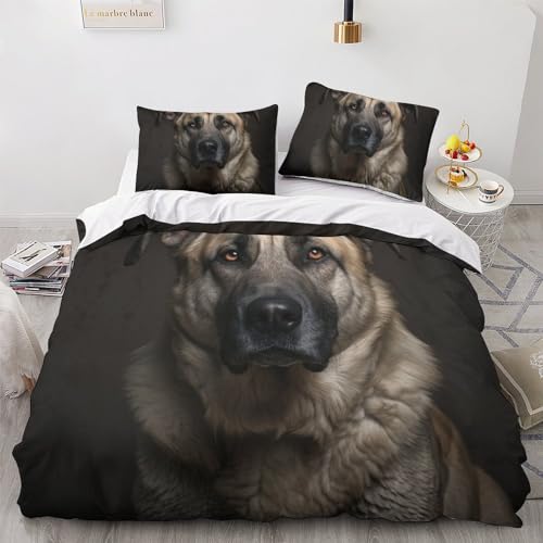 Housse de couette imprimé 3D animaux parure de lit durable - 3