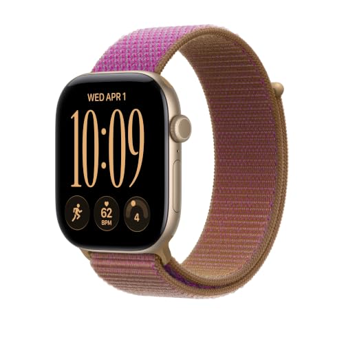 Apple Watch Band - Sport Loop - 46mm - Magenta - One Size (Fits Most) by Apple - Used condition - Image 2