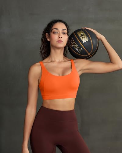 Image of RUNNING GIRL Sports Bra for Women High Support, Molded Cup Supportive High Impact Sports Bras with Sewn in Pads