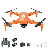 GPS-Drohne 4K 8K-Kamera-professionelle Luftaufnahme bürstenlos motorisch orange Dual-Kamera 8k, 2 * Batterien