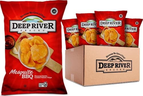 Deep River Mesquite BBQ Kettle Potato Chips, Gluten Free, 2 oz (Pack of 24) image 2