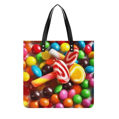 Cute French Bulldog Work Tote Bag for Women Leather Shoulder Bag with Magnetic Buckle Purse And Handbags