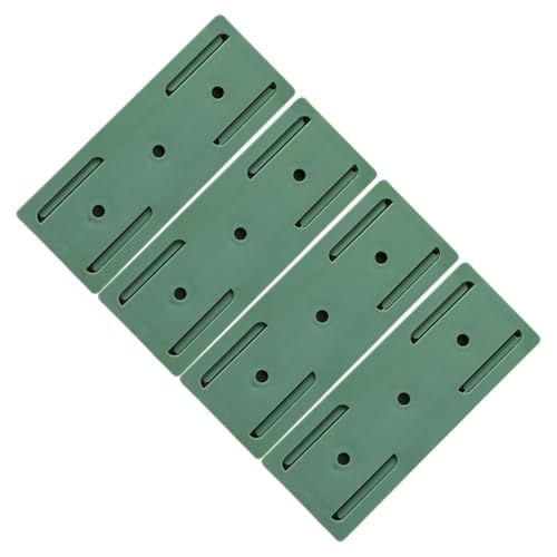 Kisangel Soporte Adhesivo para Enchufes sin Perforaciones Organizador de Regletas de Pared ABS Color Verde 4 Unidades Almacenamiento Multifuncional para Hogar y Oficina