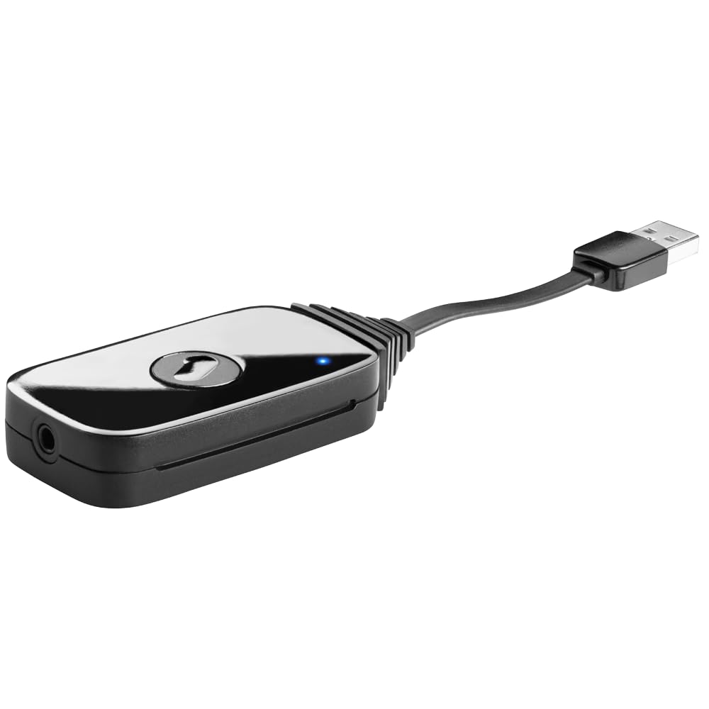 One For All - TV Audio Transmitter - Sends Audio to a Bluetooth Headphones and other devices – With high-end Wolfson ADC – black SV1770
