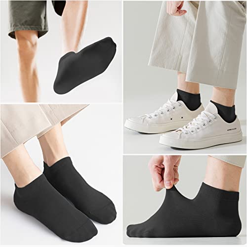 Iseasoo 7 Pairs Men Ankle Socks,Athletic Soft Low Cut Socks,Non Slip Cotton Socks For Men,Running Casual Socks #TOP5