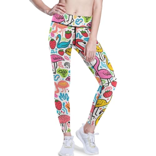 Leggings de yoga activos para mujer que no se bajan, mallas de compresión alta antifricción