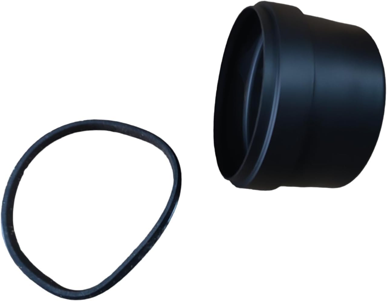 Bouchon noir aveugle pour raccord en T codin acier fer 1,2 mm (D 80 mm)