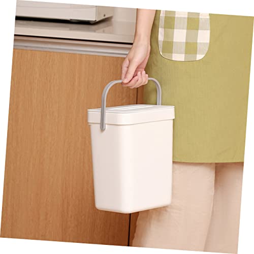 Bote de basura rectangular de pared con tapa Outanaya miniatura 6