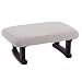 LIXIONG Taburete Puff Casa Estilo Japones Paulownia Rectángulo Sala Taburete del Sofá, Rodamiento 150kg, 5 Colores (Color : Gray, Tamaño : 40x27x17cm)