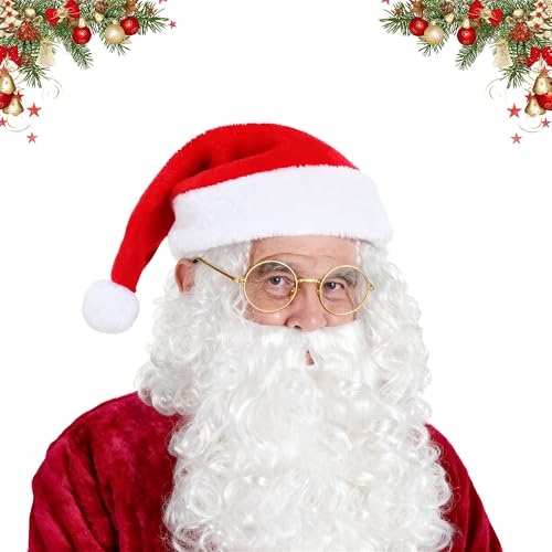 Coffee Life Plus Weihnachtsmann Perücke und Bart Set mit,...