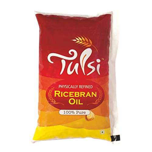 Image of Tulsi Physically Refined Rice Bran Oil 5 litres + 2 Litre Pouches Free