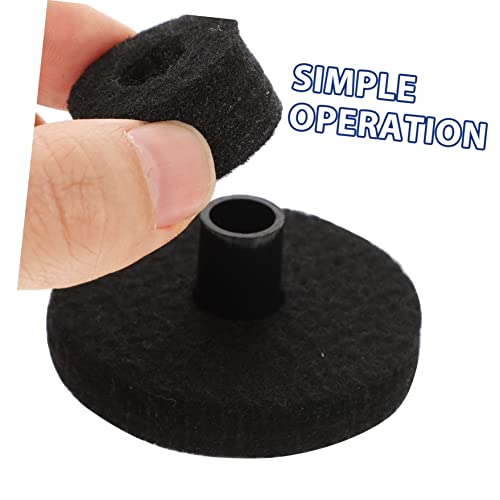 Vaguelly 4 Conjuntos Almofada De Feltro De Tambor Almofada De Prato Pad De Bateria Útil Almofadas De