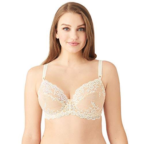 Wacoal womens Embrace Lace Underwire Full Coverage Bra, Nude Ivory, 36DD US
