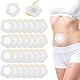 Ptwola 30 Stück Castor Oil Patches Pack Rizinusöl Packung Wrap für Den Bauchnabel Selbstklebend Pads Spunlace Saugfähig Rizinusöl Kompressen Kein Waschen (Öl Nicht im Lieferumfang Enthalten)