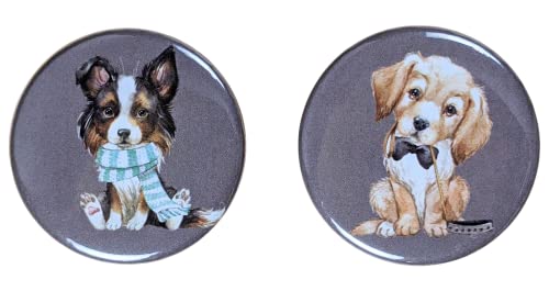 Image of Magnetic Children's Car Seat Strap Holders (Puppy Pals)