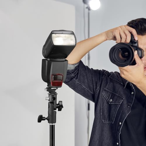 Soporte de flash giratorio tipo E Uonlytech para zapata de camara DSLR y estudio de fotografia 3